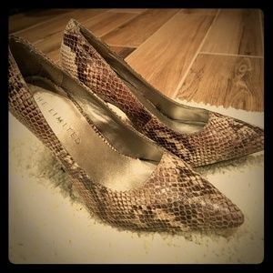 Lesther snakeskin stilettos